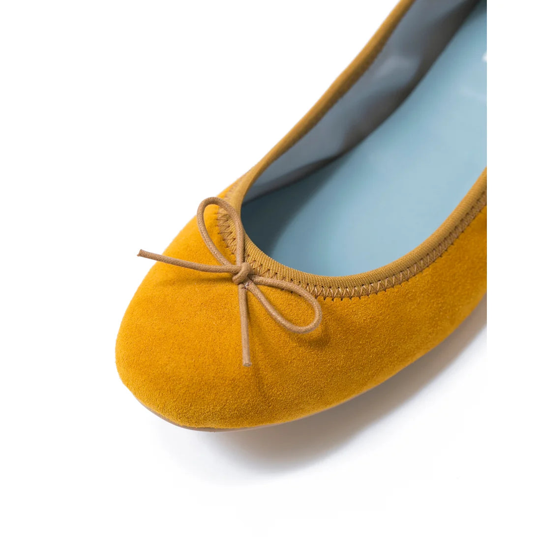 日本製【珍珠色調防水】Emma Francis圓頭平底芭蕾舞鞋(02b-L 132)(Mustard leather suede)（マスタード レザースエード）