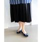 日本製 Emma Francis 平底珠寶搭扣高跟鞋(01t-ST 117)(Navy Satin)(ネイビー サテン）