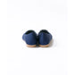 日本製 Emma Francis 平底珠寶搭扣高跟鞋(01t-ST 117)(Navy Satin)(ネイビー サテン）