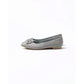 日本製 Emma Francis 平底珠寶搭扣高跟鞋(01t-ST 153)(Gray satin)（グレー サテン）