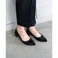 日本製【相容雨天】Emma Francis 尖頭3cm跟芭蕾舞鞋(3002a-E 101)(Black enamel)（ブラック エナメル）