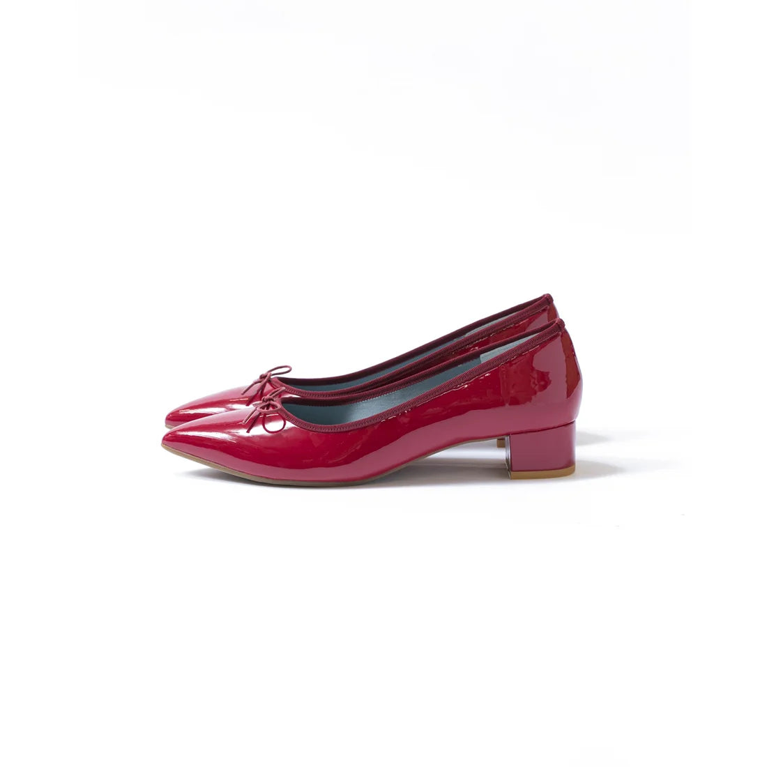 日本製【相容雨天】Emma Francis 尖頭3cm跟芭蕾舞鞋(3002a-E 135)(Red enamel)（レッド エナメル）