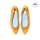 日本製【珍珠色調防水】Emma Francis尖頭平底芭蕾舞鞋(01b-L 132)(Mustard leather suede)（マスタード レザースエード）