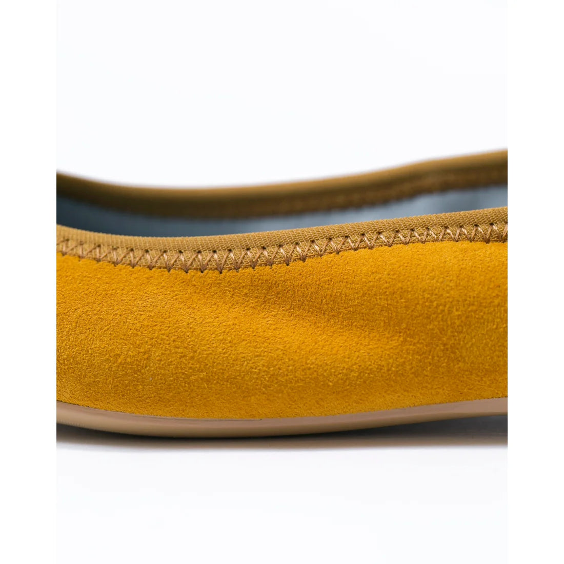 日本製【珍珠色調防水】Emma Francis尖頭平底芭蕾舞鞋(01b-L 132)(Mustard leather suede)（マスタード レザースエード）