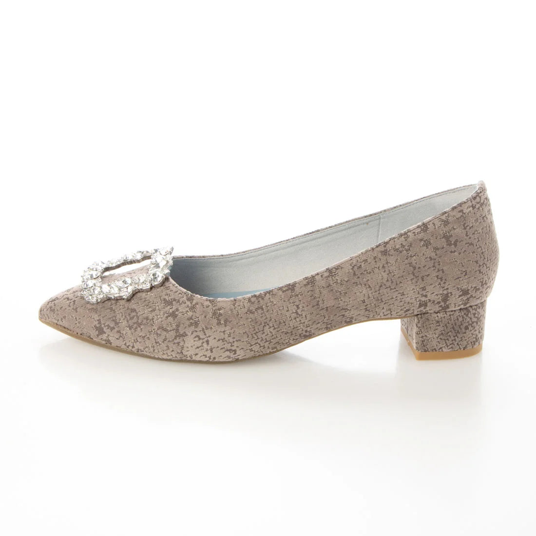 日本製 Emma Francis 尖頭3cm跟漸層珠寶搭扣高跟鞋(3002c-ZO 155)(Charcoal gray ombre)（チャコールグレー オンブリエ）