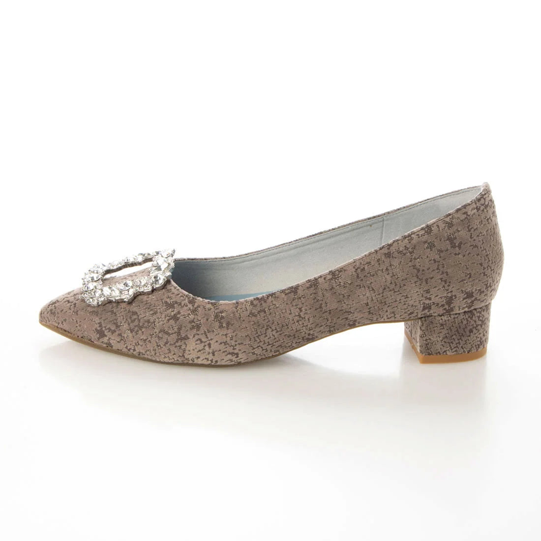 日本製 Emma Francis 尖頭3cm跟漸層珠寶搭扣高跟鞋(3002c-ZO 155)(Charcoal gray ombre)（チャコールグレー オンブリエ）