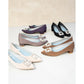 日本製 Emma Francis 尖頭3cm跟珠寶搭扣高跟鞋(3002b-ST 108)(Beige gray satin)（ベージュ サテン）