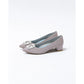 日本製 Emma Francis 尖頭3cm跟珠寶搭扣高跟鞋(3002b-ST 108)(Beige gray satin)（ベージュ サテン）