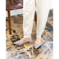 日本製 Emma Francis 尖頭3cm跟珠寶搭扣高跟鞋(3002b-ST 108)(Beige gray satin)（ベージュ サテン）