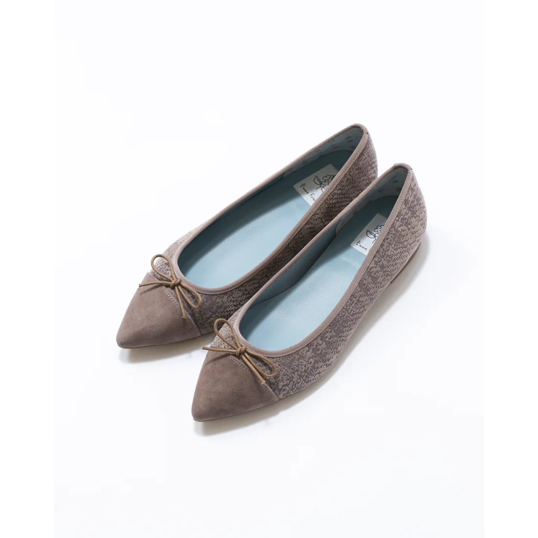 日本製 Emma Francis 平底尖頭漸層芭蕾舞鞋(01l-ZO 155)(Charcoal gray ombre)（チャコールグレー オンブリエ）