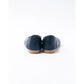 日本製 [蘋果皮][防水]Emma Francis 方頭U型平底鞋(03f-AP 117)(Navy apple leather)（ネイビー アップルレザー）