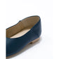 日本製 [蘋果皮][防水]Emma Francis 方頭U型平底鞋(03f-AP 117)(Navy apple leather)（ネイビー アップルレザー）