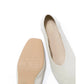日本製 [蘋果皮][防水]Emma Francis 方頭U型平底鞋(03f-AP 177)(Ivory apple leather)（アイボリー アップルレザー）