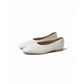 日本製 [蘋果皮][防水]Emma Francis 方頭U型平底鞋(03f-AP 177)(Ivory apple leather)（アイボリー アップルレザー）