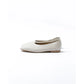 日本製 [蘋果皮][防水]Emma Francis 方頭U型平底鞋(03f-AP 177)(Ivory apple leather)（アイボリー アップルレザー）