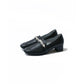 日本製 Emma Francis 4cm鞋跟樂福高跟鞋(4001a-P 101)(Black smooth)（ブラックスムース）