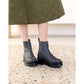 日本製【防水】Emma Francis Volume Sole厚底前拉鍊靴子 (9013a-L 153)(Gray leather)（グレー レザー）