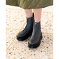 日本製【防水】Emma Francis Volume Sole厚底前拉鍊靴子 (9013a-L 153)(Gray leather)（グレー レザー）