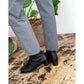 日本製【防水】Emma Francis 素面高跟靴 (9014a-L 101)(Black leather)（ブラック レザー）