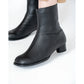日本製【防水】Emma Francis 素面高跟靴 (9014a-L 101)(Black leather)（ブラック レザー）