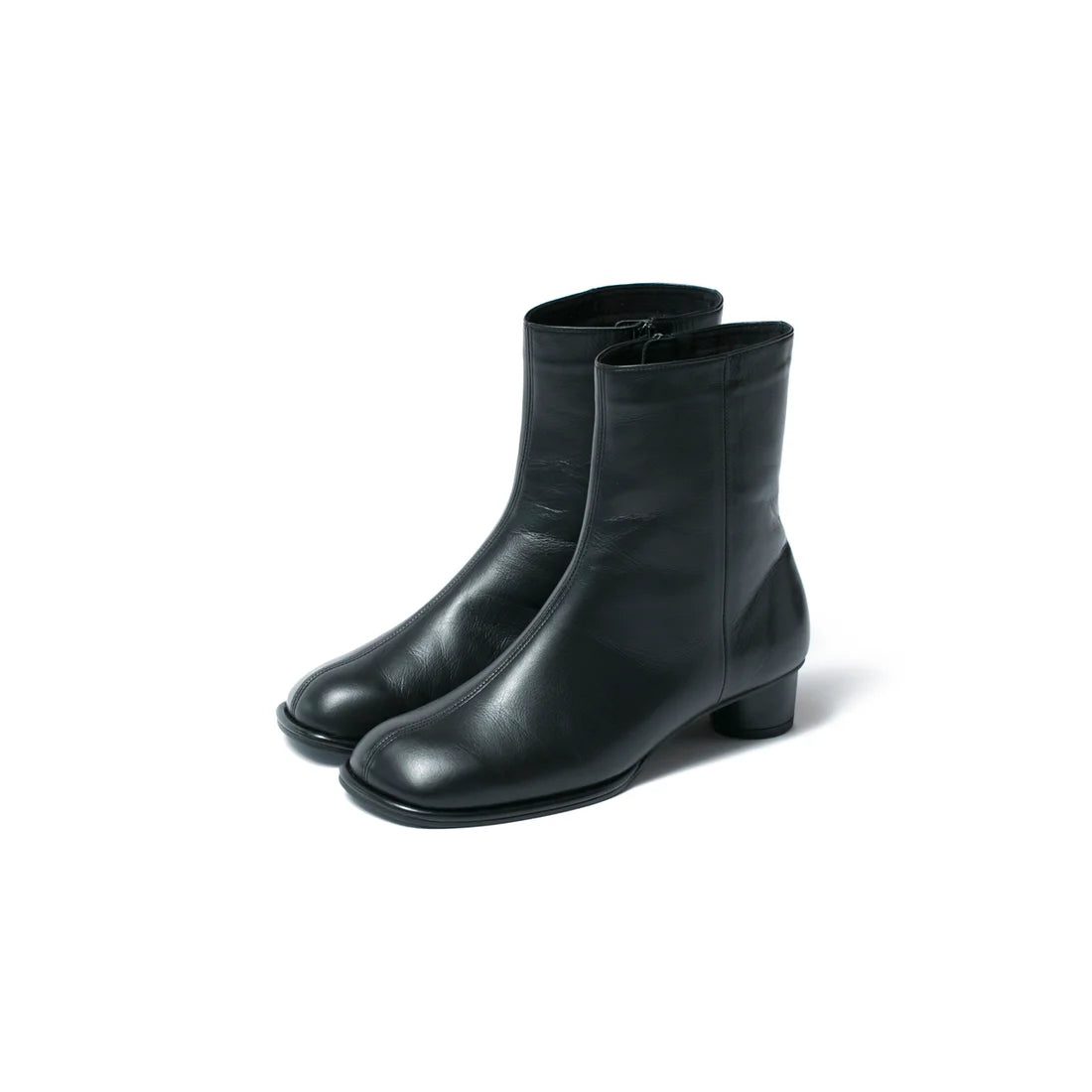 日本製【防水】Emma Francis 素面高跟靴 (9014a-L 101)(Black leather)（ブラック レザー）