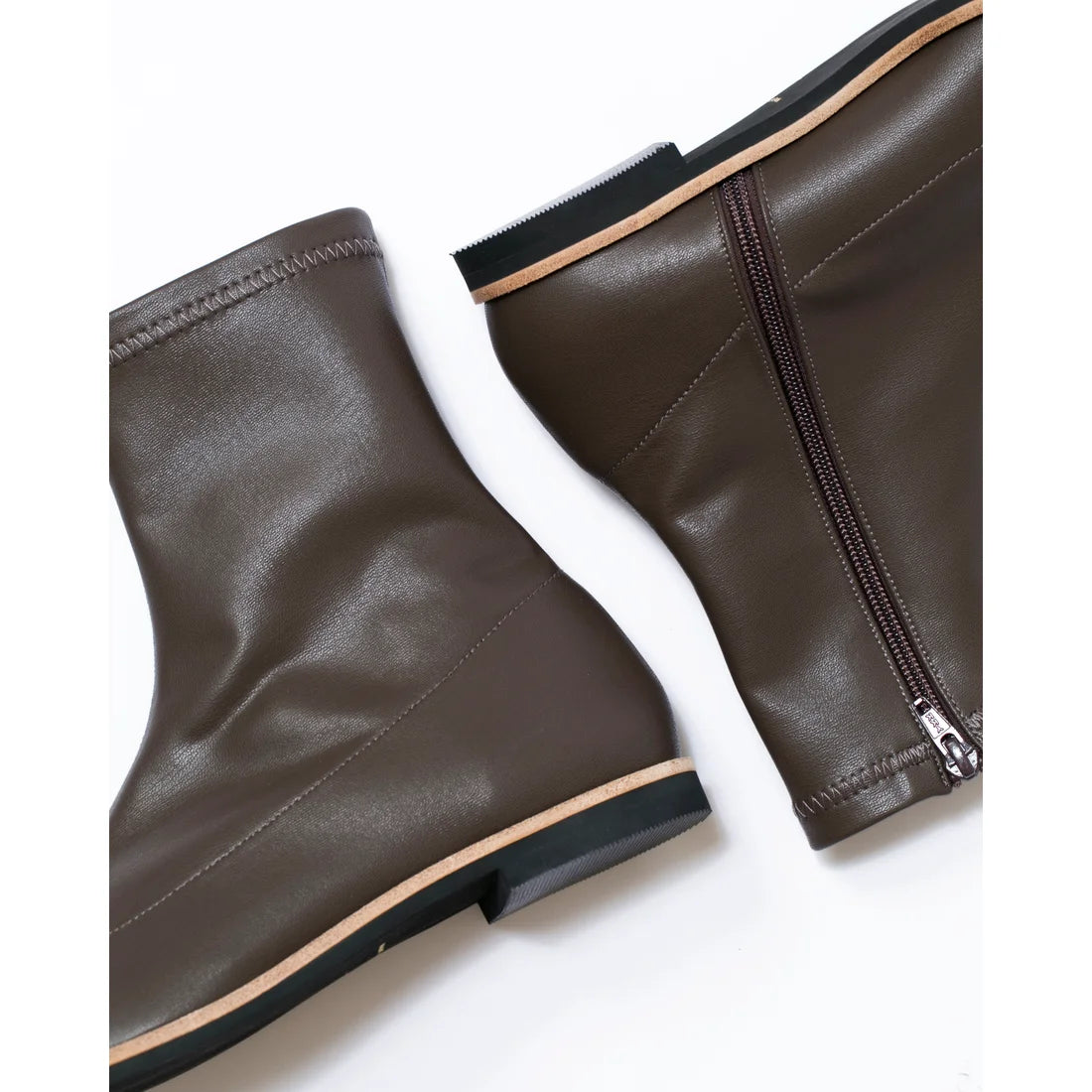 日本製 [蘋果皮][防水]Emma Francis 彈性靴子(9011a-AP 105)(Brown apple leather)（ブラウン アップルレザー）