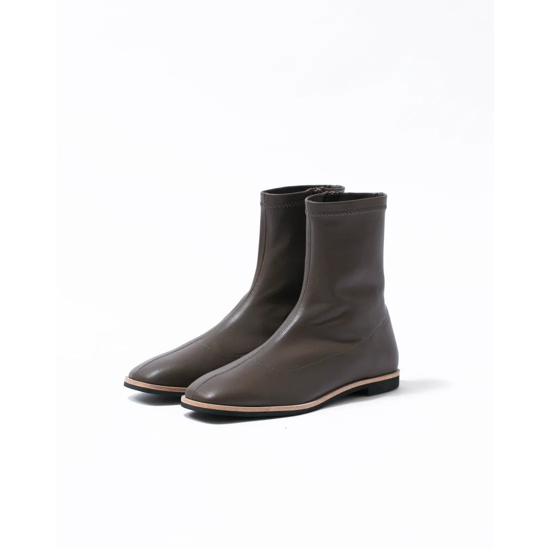 日本製 [蘋果皮][防水]Emma Francis 彈性靴子(9011a-AP 105)(Brown apple leather)（ブラウン アップルレザー）