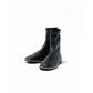 日本製 [蘋果皮][防水]Emma Francis 彈性靴子(9011a-AP 101)(Black apple leather)（ブラック アップルレザー）