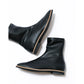 日本製 [蘋果皮][防水]Emma Francis 彈性靴子(9011a-AP 101)(Black apple leather)（ブラック アップルレザー）