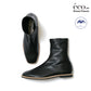 日本製 [蘋果皮][防水]Emma Francis 彈性靴子(9011a-AP 101)(Black apple leather)（ブラック アップルレザー）