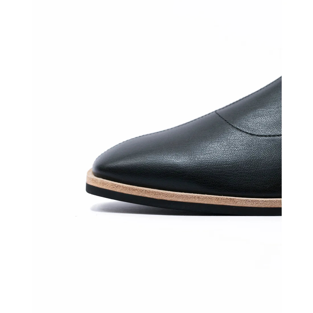 日本製 [蘋果皮][防水]Emma Francis 彈性靴子(9011a-AP 101)(Black apple leather)（ブラック アップルレザー）