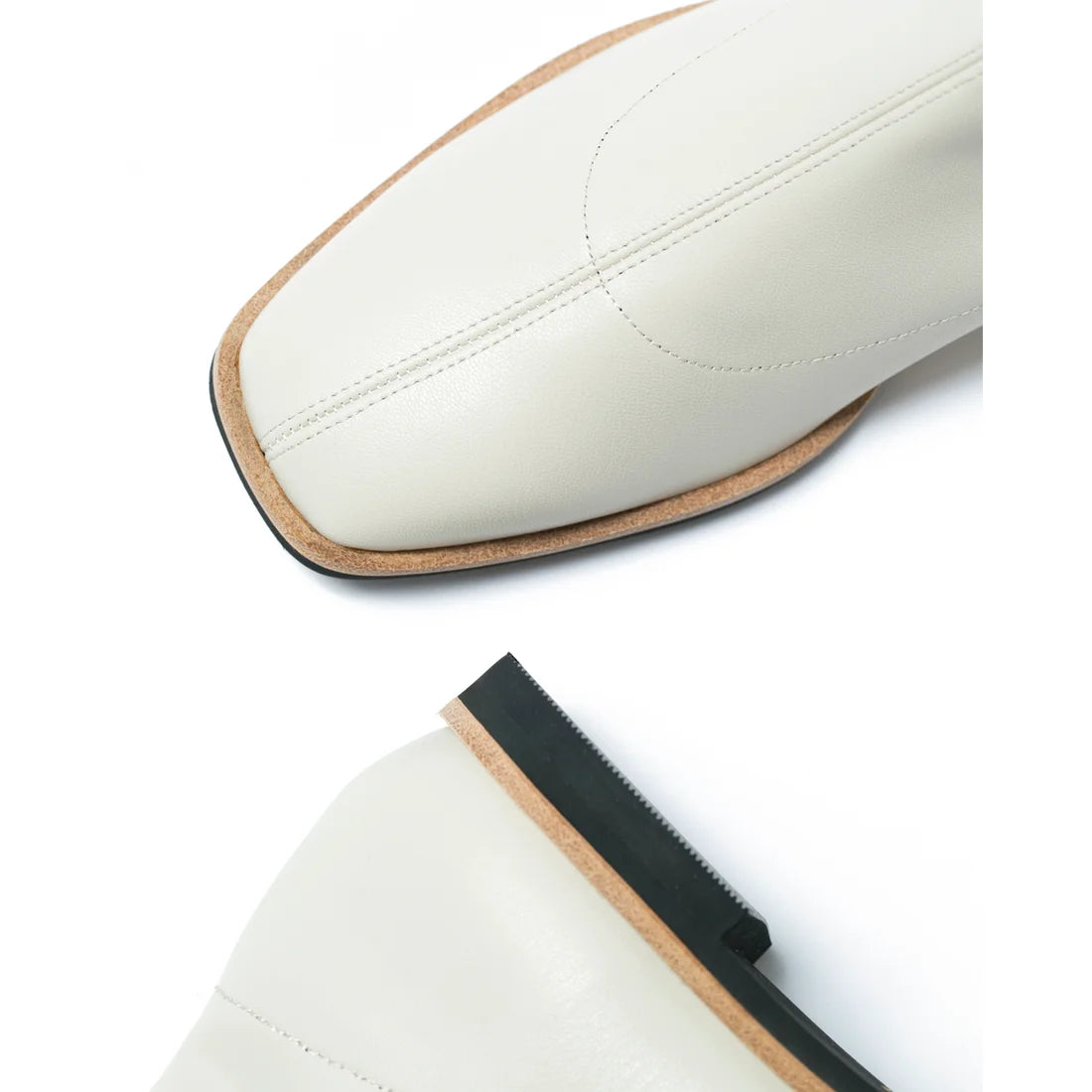 日本製 [蘋果皮][防水]Emma Francis 彈性靴子(9011a-AP 177)(Ivory apple leather)（アイボリー アップルレザー）