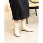 日本製 [蘋果皮][防水]Emma Francis 彈性靴子(9011a-AP 177)(Ivory apple leather)（アイボリー アップルレザー）