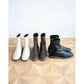 日本製 [蘋果皮][防水]Emma Francis 彈性靴子(9011a-AP 177)(Ivory apple leather)（アイボリー アップルレザー）