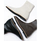 日本製 [蘋果皮][防水]Emma Francis 彈性靴子(9011a-AP 177)(Ivory apple leather)（アイボリー アップルレザー）