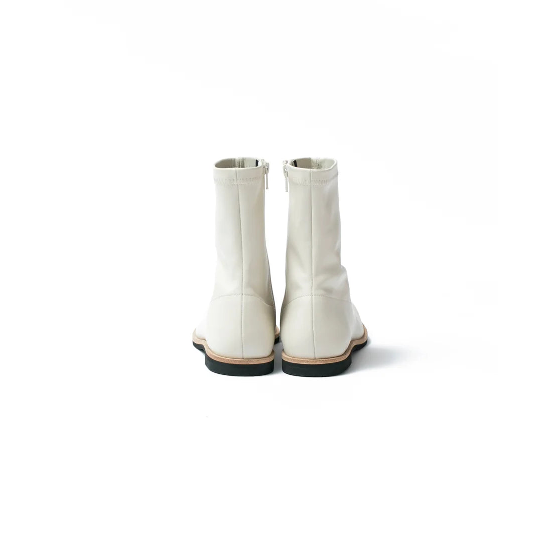 日本製 [蘋果皮][防水]Emma Francis 彈性靴子(9011a-AP 177)(Ivory apple leather)（アイボリー アップルレザー）