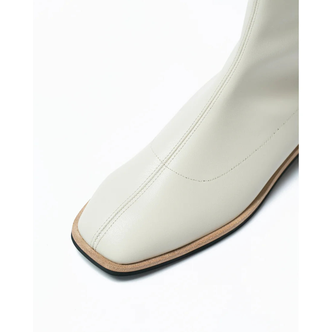 日本製 [蘋果皮][防水]Emma Francis 彈性靴子(9011a-AP 177)(Ivory apple leather)（アイボリー アップルレザー）