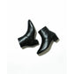 日本製【防水】Emma Francis 4cm素面高跟短靴 (9009a-L 101)(Black leather)（ブラック レザー）