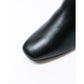 日本製【防水】Emma Francis 4cm素面高跟短靴 (9009a-L 101)(Black leather)（ブラック レザー）