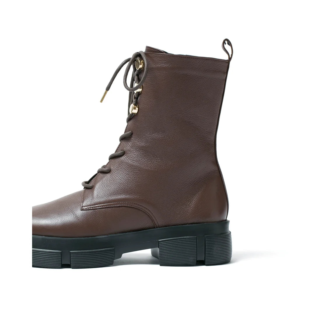 日本製【防水】Emma Francis 防滑鞋底牛皮繫帶靴 (9012a-L 105)(Brown leather)（ブラウン レザー）