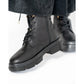 日本製【防水】Emma Francis 防滑鞋底牛皮繫帶靴 (9012a-L 101)(Black leather)（ブラック レザー）