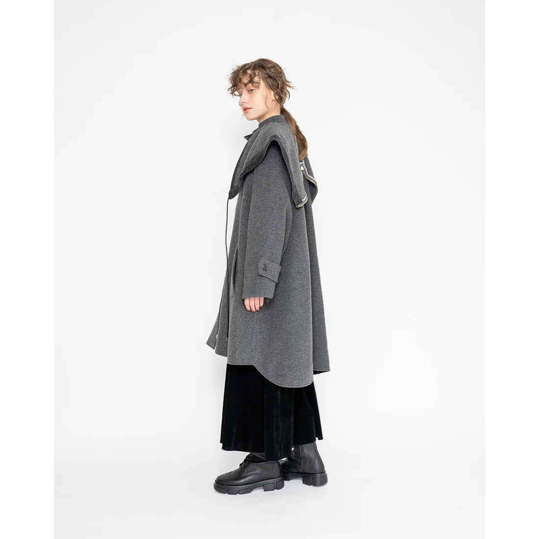 日本製【防水】Emma Francis 防滑鞋底牛皮繫帶靴 (9012a-L 101)(Black leather)（ブラック レザー）