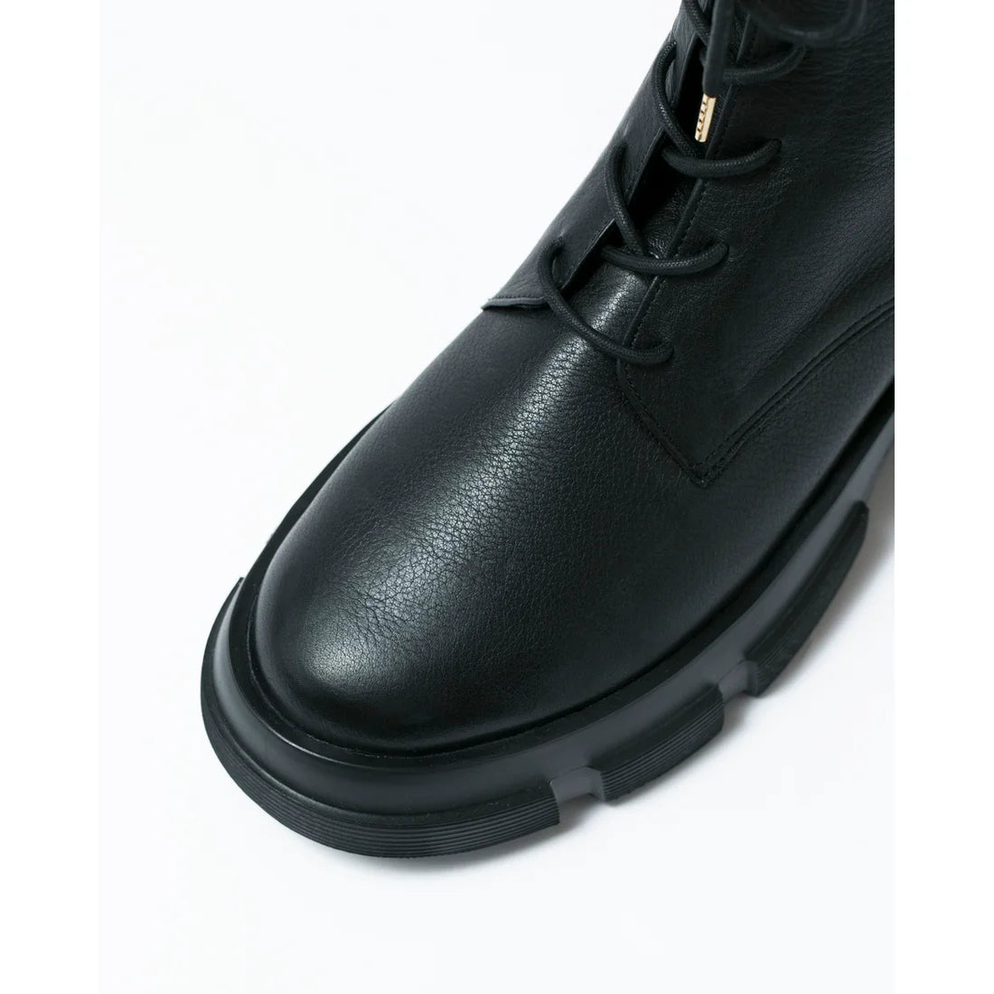 日本製【防水】Emma Francis 防滑鞋底牛皮繫帶靴 (9012a-L 101)(Black leather)（ブラック レザー）