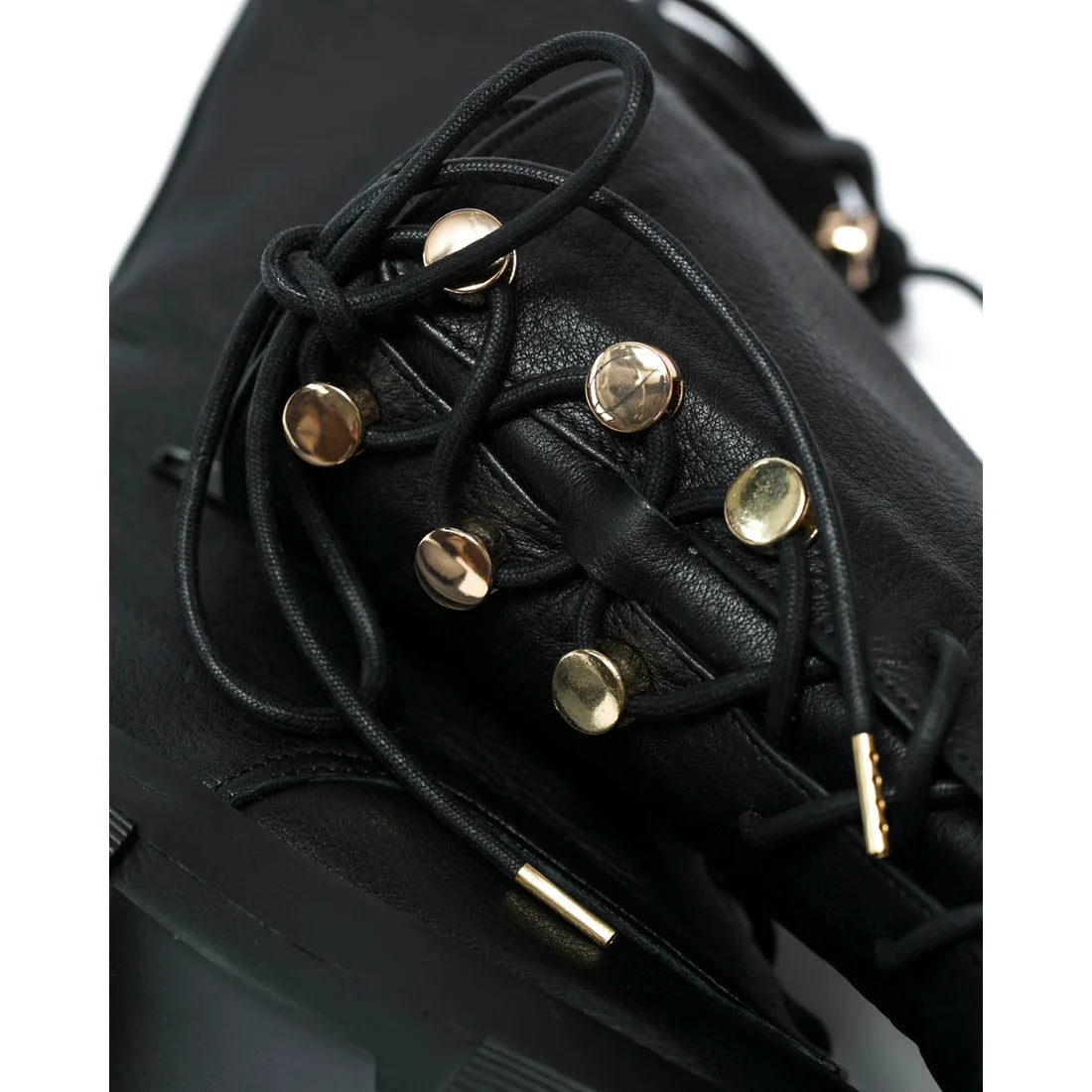 日本製【防水】Emma Francis 防滑鞋底牛皮繫帶靴 (9012a-L 101)(Black leather)（ブラック レザー）