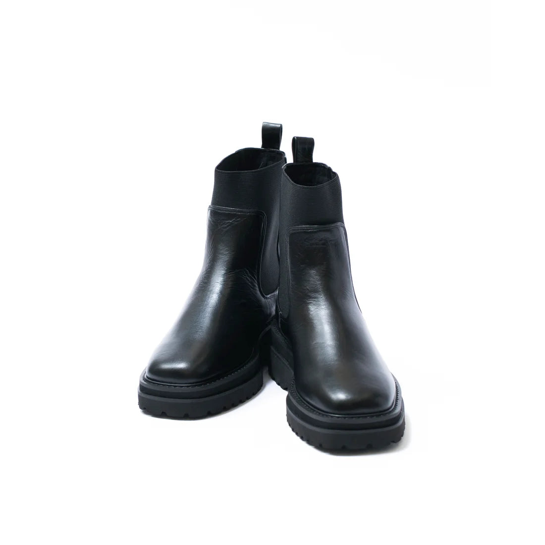日本製【防水】Emma Francis 履帶側邊戈爾靴 (9010a-L 101)(Black leather)（ブラック レザー）