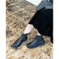 日本製【防水】Emma Francis 履帶側邊戈爾靴 (9010a-L 101)(Black leather)（ブラック レザー）