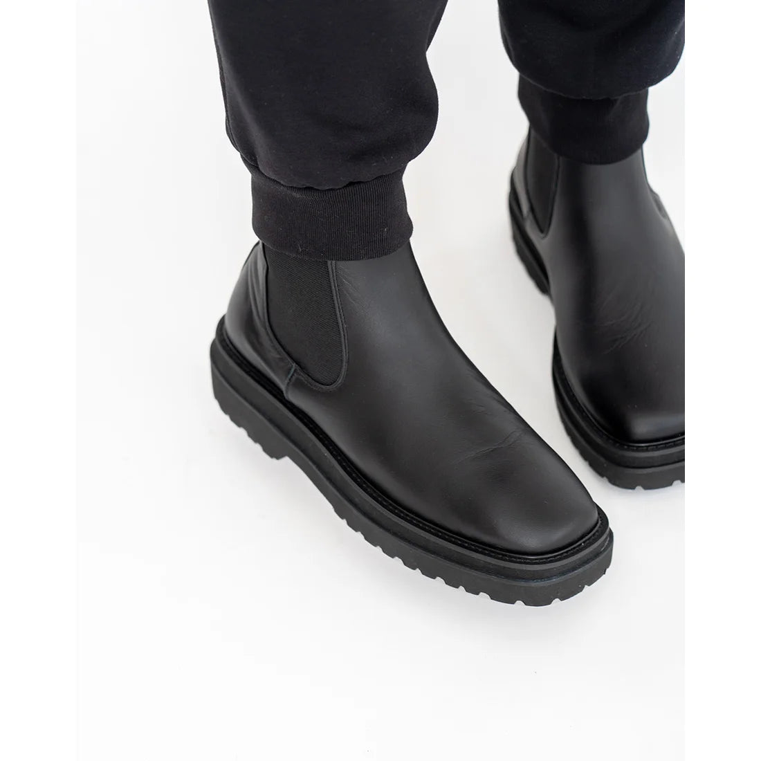 日本製【防水】Emma Francis 履帶側邊戈爾靴 (9010a-L 101)(Black leather)（ブラック レザー）