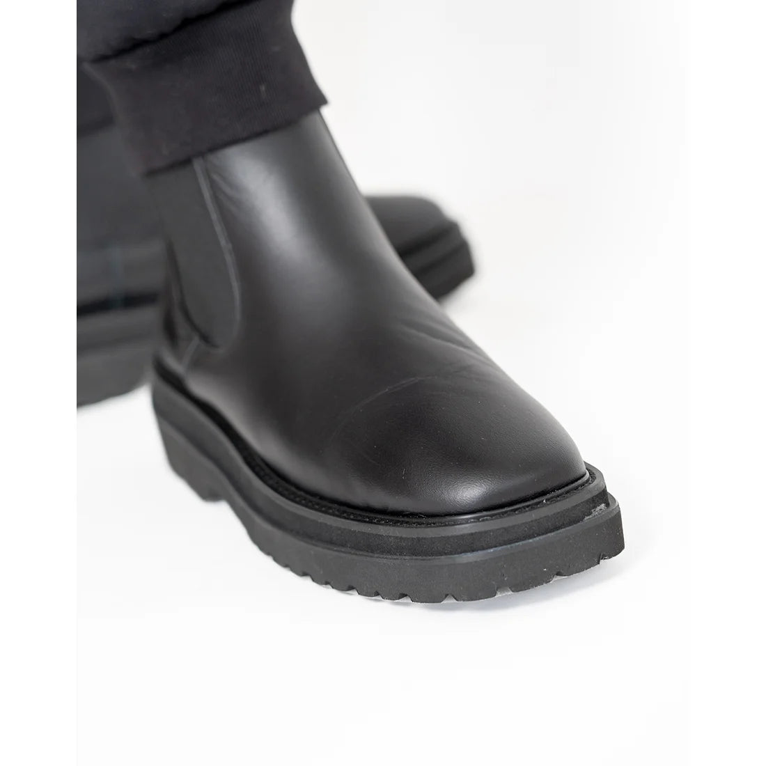 日本製【防水】Emma Francis 履帶側邊戈爾靴 (9010a-L 101)(Black leather)（ブラック レザー）
