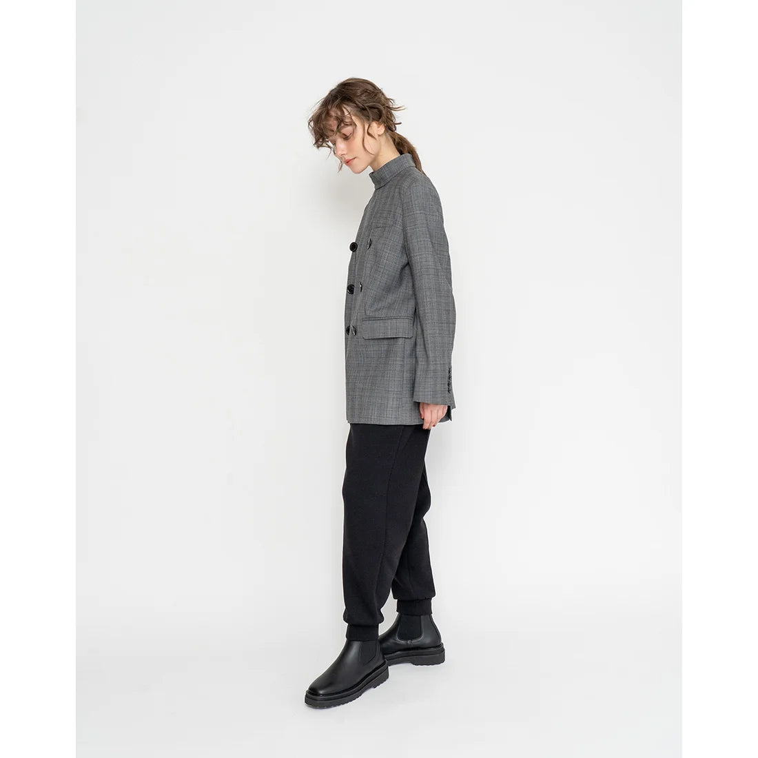 日本製【防水】Emma Francis 履帶側邊戈爾靴 (9010a-L 101)(Black leather)（ブラック レザー）