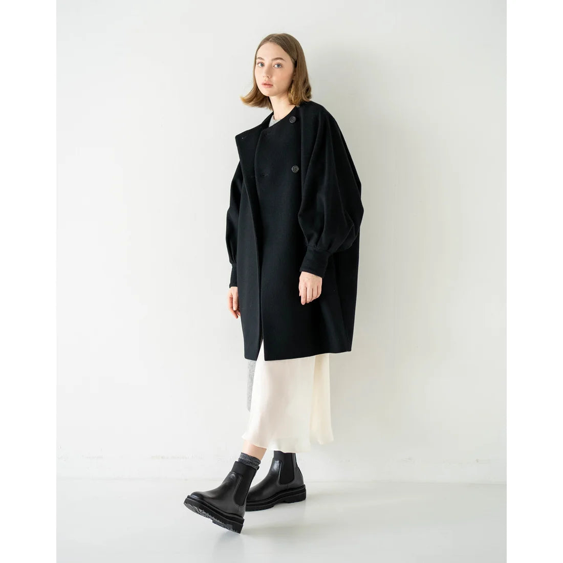 日本製【防水】Emma Francis 履帶側邊戈爾靴 (9010a-L 101)(Black leather)（ブラック レザー）